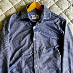Mizzen + Main Gingham Performance Dress Shirt